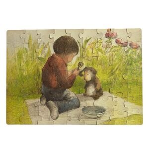 Vintage The Velveteen Rabbit Puzzle – 60 Interlocking Pieces – Random House 1985